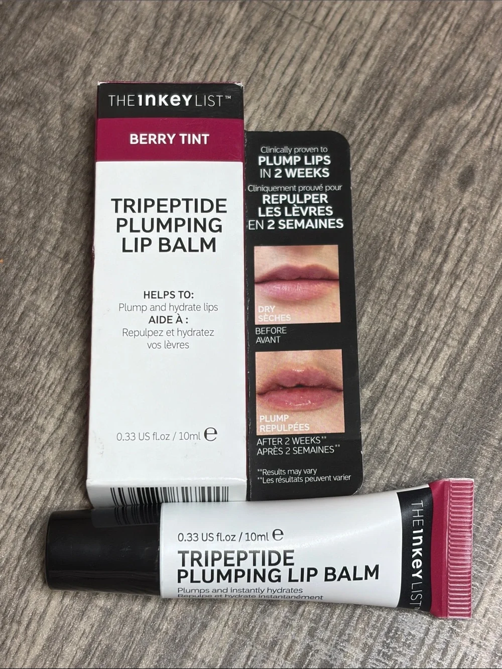 🍄5 for $35🍄 The Inkey List Berry Tint Tripeptide Plumping Lip Balm